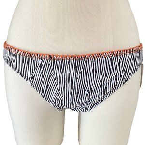 Kenneth Cole Reaction Bikini Bottom Zebra Animal Size Small Orange Brown NWT